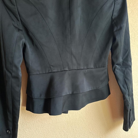 Bebe Cropped One Button Blazer - Picture 5 of 6